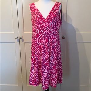 Lands’ End pink sun dress